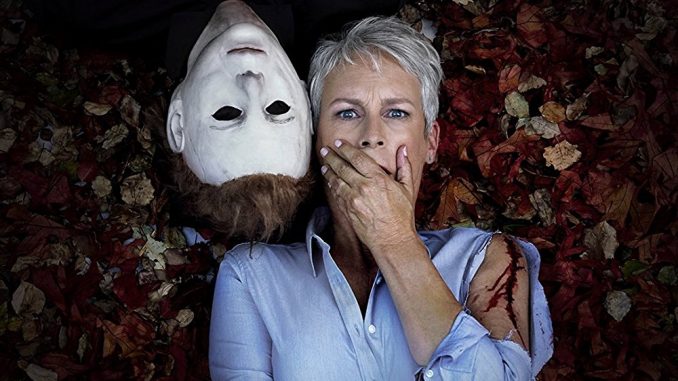 "Happy Halloween" from Jamie Lee Curtis as Laurie Strode