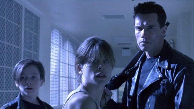 The "Terminator" reboot with Arnold Schwarzenegger and Linda Hamilton is now filming