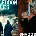 Two different groups of people seeking refuge: "Armageddon Tales" and "Shadowland"