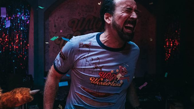 Nicolas Cage's horror-comedy "Willy's Wonderland" will be out on DVD this April