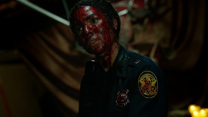 A rookie cop goes through a hell of a night shift in the horror "Malum"