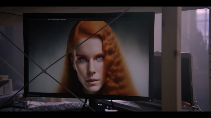 A computer hacker falls in love with the wrong AI female simulation in "AIMEE: The Visitor"